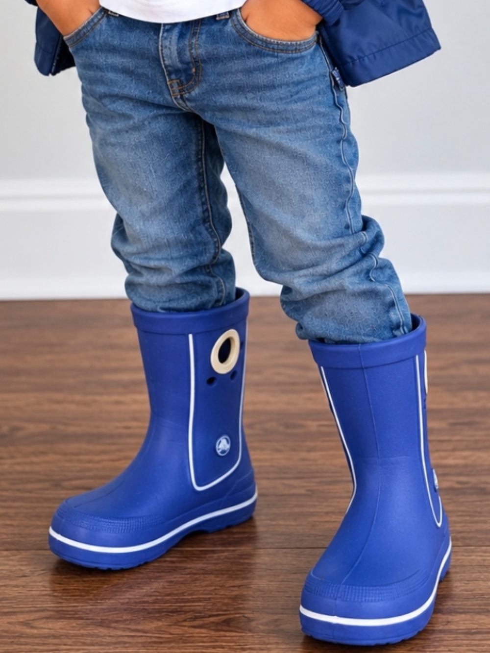 Crocs Kids Rain Boots Royal Blue Size C8-9